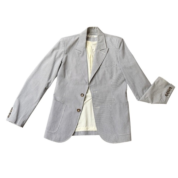 Shades of Grey by Micah Cohen Blazer Jacket Modern Lightweight Cotton Nautical M
